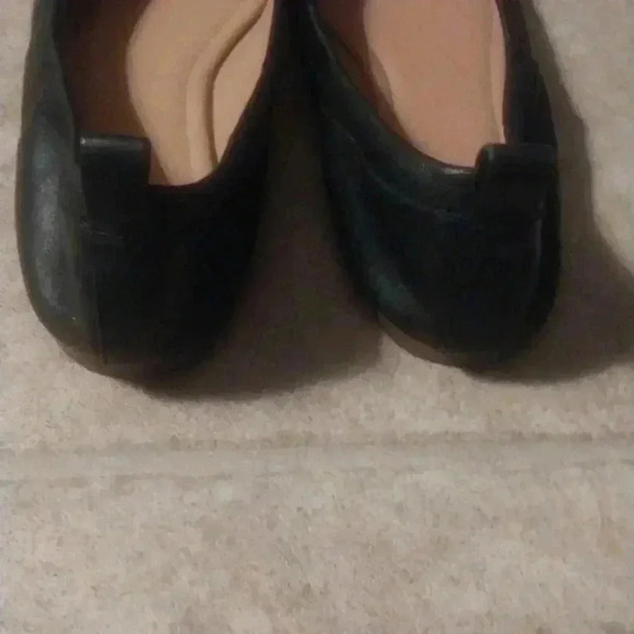 JCREW Lizzie Leather Black Ballet Flats - Picture 7 of 8